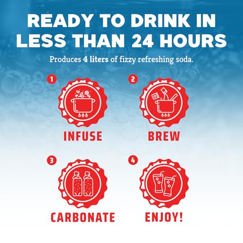 Craft A Brew - Craft Cola Kit - Easy for Beginners - At Home Soda Making Kit - Make Your Own Craft Cola - Includes Ingredients & Reusable Equipment - Starter Home Brewing - Makes 4 Liters - style: Cola Kit
