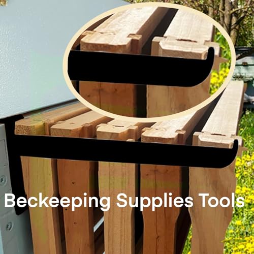 2 Sets Beehive Frame Holder with Beehive Frame Gripper, Metal Bee Hive Stand, Adjustable Metal Hive Stand for Beekeeper