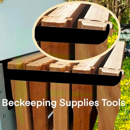 2 Sets Beehive Frame Holder with Beehive Frame Gripper, Metal Bee Hive Stand, Adjustable Metal Hive Stand for Beekeeper