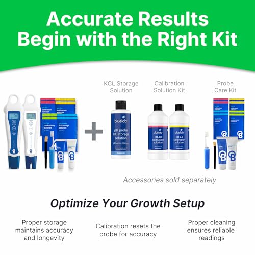 Bluelab PENSTP pH and Conductivity Starter Pack - Precision Nutrient Solution Management Kit with Temperature Measurement, Waterproof Pens, and Probe Care Kit