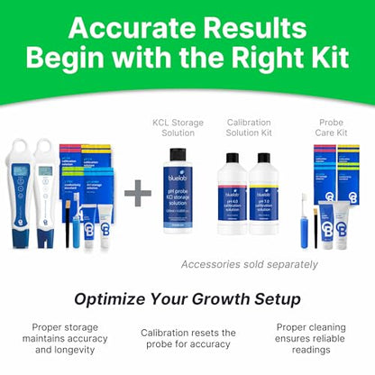 Bluelab PENSTP pH and Conductivity Starter Pack - Precision Nutrient Solution Management Kit with Temperature Measurement, Waterproof Pens, and Probe Care Kit