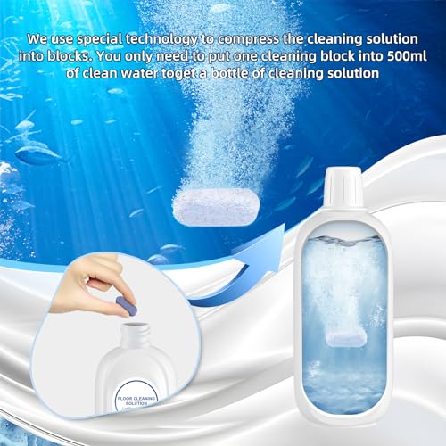 Nukisa 5 Bottles Compatible with Tineco Cleaning Solution 500ml Per Bottle Lavender Scents Floor Cleaner Compatible with All Robot Vacuums with Mopping and Cordless Wet/Dry Vacuum (Lavender Scents)
