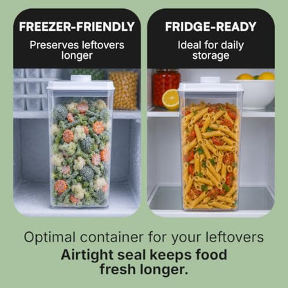 Bop Top Airtight Food Storage Containers with Lid 13.5 Cups / 108 oz | Kitchen Canister Sets | Air Tight Pantry Container | Pop Top Dry Food Storage Containers for Snacks, Sugar, Flour, Baking, Pasta - color: 108 oz