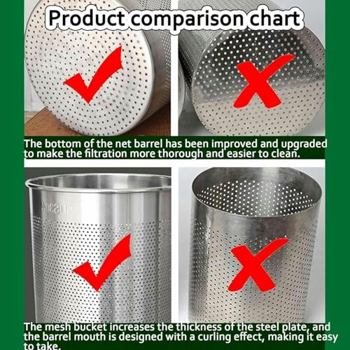 Fruit Press, 12/22/36l Fruit Wine Press, Manual Household Press, Stainless Steel Cider Press with Hydraulics, for Making Cider, Wine and Cider~/ - size: 12L
