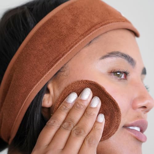 SWEET JULY Skin Reusable Face Rounds - 100% Cotton, Reusable, Toner & Exfoliant, Includes Washable Bag Laundry and Storage, Soft, Absorbent (Pack of 7)