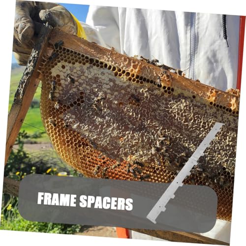 VICASKY 4pcs Beekeeping Hive Strip Beehive Frame Spacers Hive Frame Spacing Strip Hive Frame Ends Beehive Frame Tool Spacer for Beekeeping Tools