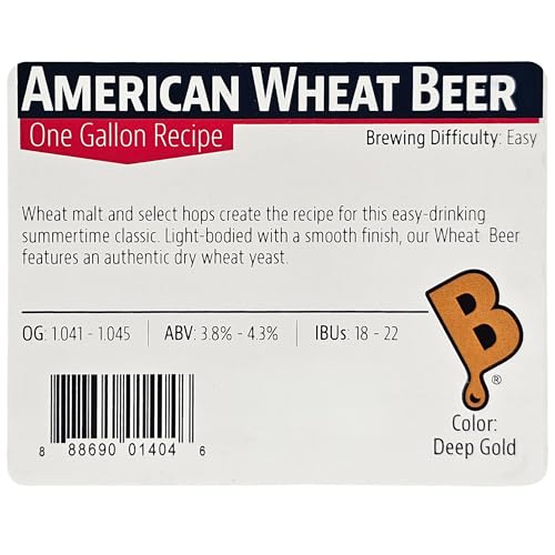 Brewer's Best One Gallon Home Brew Beer Ingredient Kit (American Red Ale)