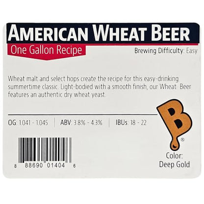 Brewer's Best One Gallon Home Brew Beer Ingredient Kit (American Red Ale)