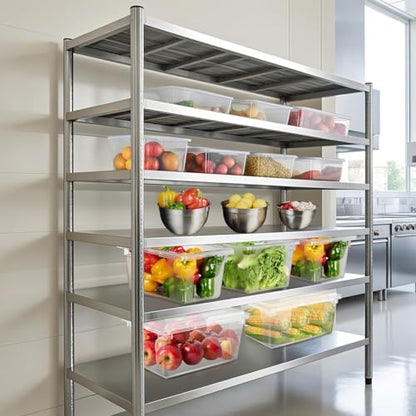 CURTA 1 Pack Food Storage Box with Lid, Commercial Grade Polycarbonate Food Storage Containers for Fruits/Vegetables/Grains in Bar/Restaurant/Hotel/Home 16.5 Gal - 26" x 18" x 12"[ NSF,Certified ] - color: 1*26" x 18" x 12"