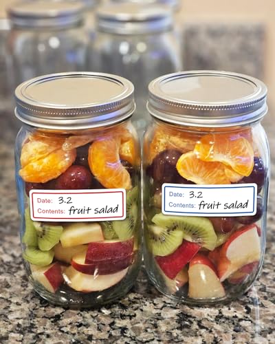 300 PCS Removable Freezer Labels, 1 x 3 Inch Food Labels to Write on Food Storage Stickers Date Label, Waterproof Oil Resistant Canning Labels Jar Labels Freezer Paper Label, Clean Leaves No Residue - color: Multicolor, 1'' X 3''