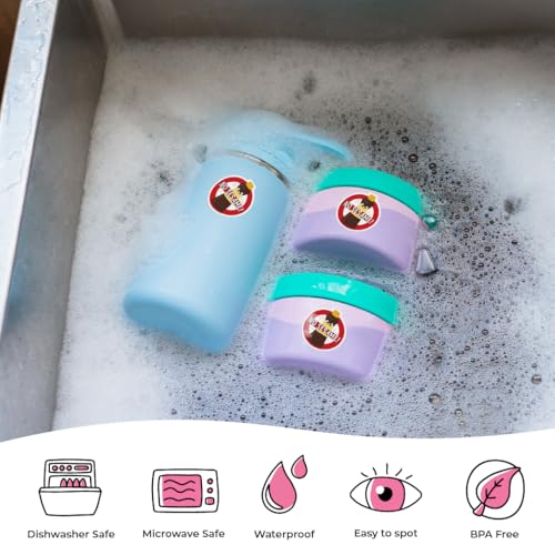 Mabel’s Labels Kids’ Allergy Awareness Stickers – Waterproof, Dishwasher-Safe Reminder for School & Lunch Gear – 8 Common Allergens (Tree Nuts)