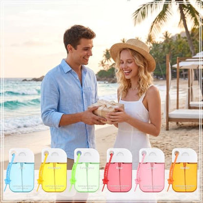 Frienda 12 Pcs Hydrating Hand Sanitizer Spray Scented Pocket Power Mist Hand Sanitizer Travel Size with Keychain Moisturizing Antibacterial Sanitizing Cleans Hands for Women(Floral) - style: Floral