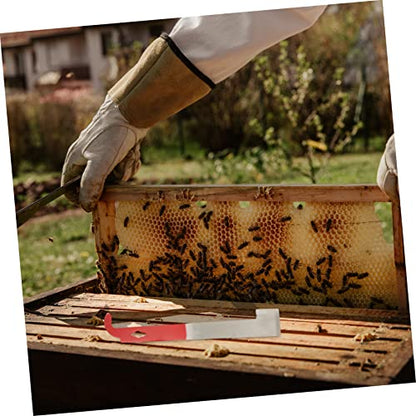 BESPORTBLE Bee Hive Brush Tool Bee Brush j Hook Scraper Beekeeping Tools Set Lightweight Portable for Beekeepers