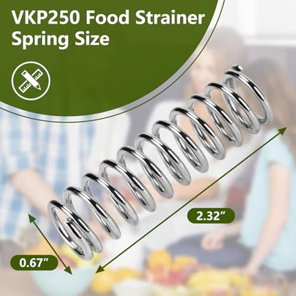 VKP250 Spring Compatible with Victorio Food Strainer, Replacement for Johnny Apple Sauce Maker Spring, Model 250 Clamp Based Food Strainer Spring