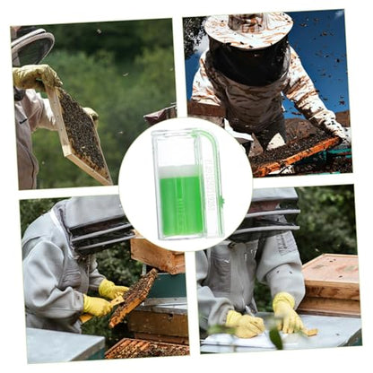 Sosoport 2pcs Marking Bottle Convenient Queen Rearing Tool for Beekeepers Plastic Bee Cage for Easy Identification Lightweight and Portable Beekeeping Accessory
