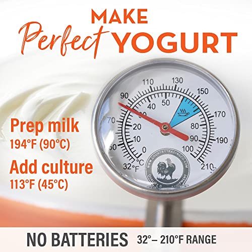 Kitchen Food Thermometer | Protective Case | Meat BBQ Poultry Dairy and Canning | Calibrated