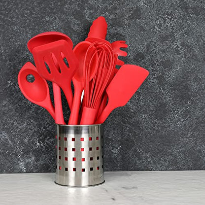 Chef Craft Premium Silicone Basting Brush, 10.25 inch, Red - color: Red