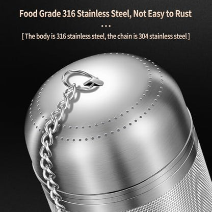 2 Pack 316 Stainless Steel Tea Infuser for Loose Tea, Tea Infuser for Cooking, Extra Fine Mesh Tea Strainers, Tea Strainers for Loose Tea (2 Pack - Small) - size: Small