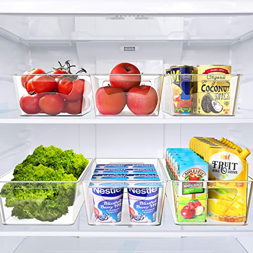 Simple Houseware Pantry Bins Storage Organizer, 8 Packs (4 Medium & 4 Large) - size: 8 Pack - Assorted Sizes(2)