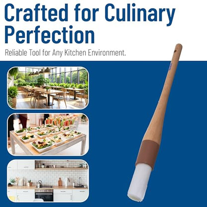 SPARTA Pastry Brush Round – 4040000 Round Basting Brush with Nylon Bristles and Hardwood Handle for Commercial, Kitchens, Restaurants, Catering, 1in - size: 1" Round Brush