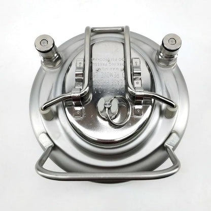 64 oz Ball Lock Mini Keg Growler 1/2 Gallon Keg Corny Keg Ball Lock Keg Soda keg 2L Small Keg Single Metal Handle 304 Stainless Steel Beer Mini Keg for Home Brew