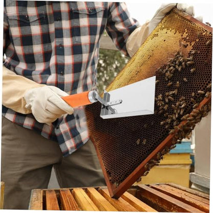MERRYHAPY Stainless Steel Beehive Cleaner Bee Frame Scooper Hive Beehive Scraping Tool Easy to Use Beekeeping Equipment