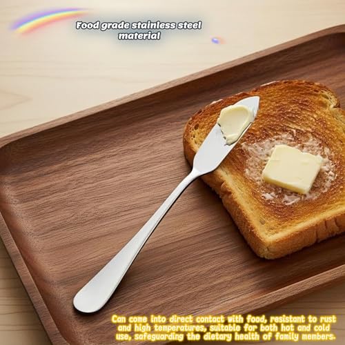 Stainless Steel Butter Knife Set, Mirror Polished, 5.83 Inch, Dishwasher Safe, Versatile Spreader for Butter, Jam and Cream, 4 Pack