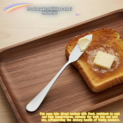 Stainless Steel Butter Knife Set, Mirror Polished, 5.83 Inch, Dishwasher Safe, Versatile Spreader for Butter, Jam and Cream, 4 Pack