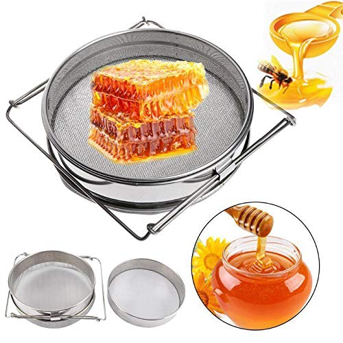 Golden Palace Honey Strainer, Stainless Steel Honey Strainer, Double Sieve, Beekeeping Supplies, Food Grade 304 Stainless Steel Sieve