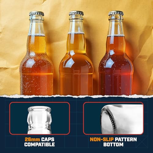 Clear Glass Beer Bottles - 11.2 oz (24 Pack) for Bottling Homebrew Beer, Kombucha, Soda, Cold Brew Coffee, Sparkling Water, and other Carbonated Beverages - Takes Standard 26mm Crown Cap