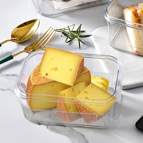 Cheese Container with Airtight Lid and Time Recording - Fridge Cheese Saver 丨NOT DISHWASHER SAFE 丨 - color: 1 PCS