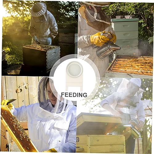 HANABASS 2pcs Beehive Entrance Feeder Lightweight Bee Water Dispenser for Easy Feeding Monitoring Food Levels Beekeeping for Internal Entrance Use