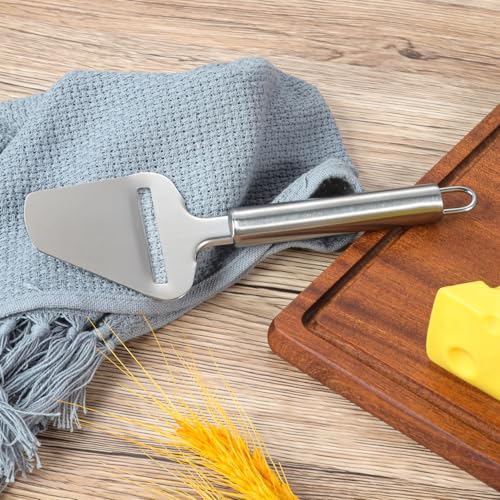 Stainless Steel Cheese Slicer for Block Cheese - Cheese Cutter & Handheld Shaver - Heavy Duty Slicer for Cheddar, Gouda, Soft and Hard Cheeses
