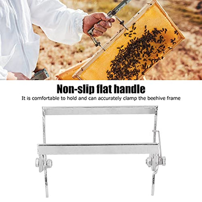 Cyrank Bee Frame Clip, Stainless Steel Beekeeping Frame Gripper Bee Frame Clamp Frame Holder Frame Lifter Tool for Beekeeper Supplies Beehive Equipment