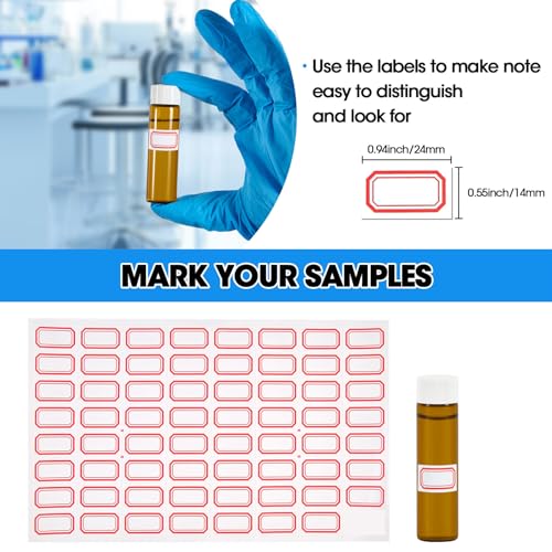 12PCS 20ml Amber Glass Vials with White Screw Caps and Plastic Stoppers, Leak-Proof Small Liquid Sample Bottles for Essential Oils, Perfumes, Reagents - color: AMBER, size: 20ml