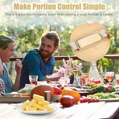 Cheese Butter Slicer, Stainless Steel Cheese Cutter Ergonomic Wires Butter Cutter Single Stick Even Slicer for Portion Control Kitchen Food Tool with Butter Spatula for Butter Block (Silver) - style: Butter Slicer+Butter Spatula