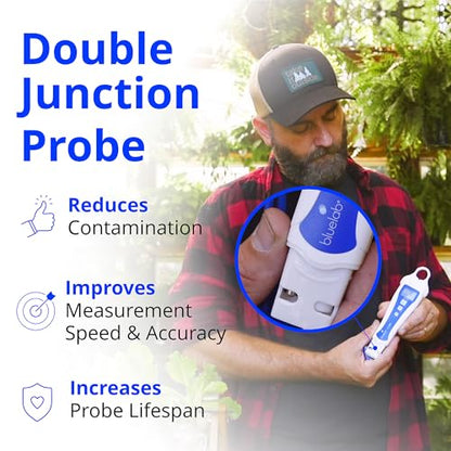 Bluelab pH Pen Meter and Probe Care Kit pH with Calibration Supplies, Storage Solution & Brush, Reliable Digital Tester for pH, Temperature in Growing Solutions, Optimal Plant Health and Yield - style: PH PEN + CARE KIT PH