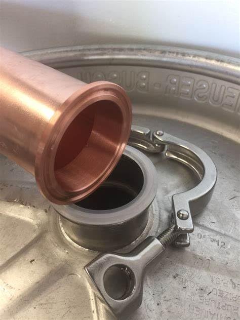 Replacement for Beer Keg Still Adapter Kit 2" Tri Clamp, Ferrule, & Gasket for Distilling Column