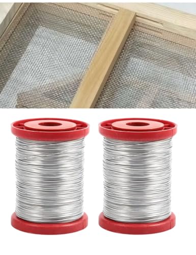 0.55mm 500G Stainless Steel Bee Hive Frame Wire, Beekeeping Equipment Bee Hive Tool Beekeeper Tool, Durable Tool for Beekeeping Enthusiasts/Wax Foundation Setup