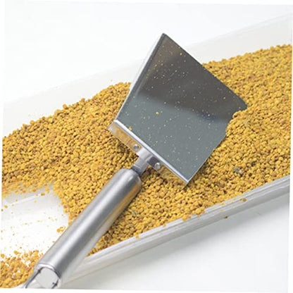 POPETPOP 2pcs Stainless Steel Beekeeping Shovel Honey Extractor Tool for Hive Cleaning and Pollen Collection Essential Beekeeper Equipment for Efficient Maintenance