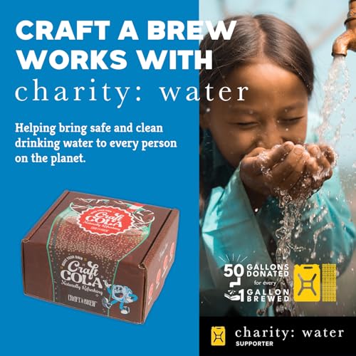 Craft A Brew - Craft Cola Kit - Easy for Beginners - At Home Soda Making Kit - Make Your Own Craft Cola - Includes Ingredients & Reusable Equipment - Starter Home Brewing - Makes 4 Liters - style: Cola Kit