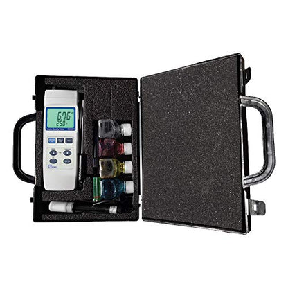 Sper Scientific Water Quality Meter Kit 850081 - pH, TDS, ORP, DO, Conductivity, Salinity, Temperature, and mV Meter - with Interchangeable Probes, Calibration & Carrying Case - 4 pc - size: 4 Pack