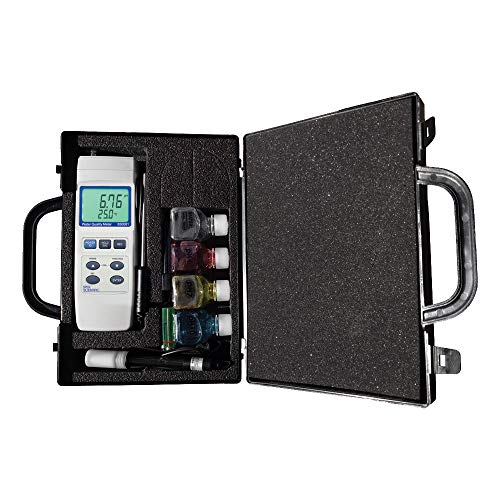 Sper Scientific Water Quality Meter Kit 850081 - pH, TDS, ORP, DO, Conductivity, Salinity, Temperature, and mV Meter - with Interchangeable Probes, Calibration & Carrying Case - 2 pc - size: 2 Pack