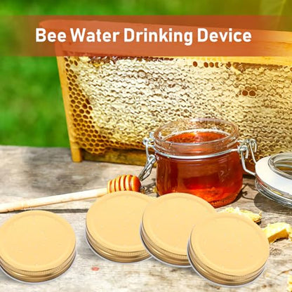 SHINEOFI 5pcs Bee Water Feeder Lid Beehive Watering Station Part Hive Entrance Feeder Tool Beekeeping Equipment for Hive Feeding and Water Dispensing
