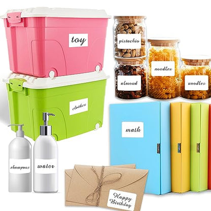 2×3 Inch Removable Blank Freezer Labels,Water/Oil/Tear Resistant/Ink Won't Smudge No Residue (120pcs,1 Bag) - size: 2×3 inch