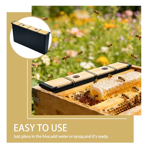2 Pack 6.5L Bee Pro Feeder with Anti-Drowning Design, Beehive Frame Feeder, Premium Beekeeping Feeder, Bee Sugar Water Feeder, Deep Frame Feeder for Honey Bee Beekeeping Supplies