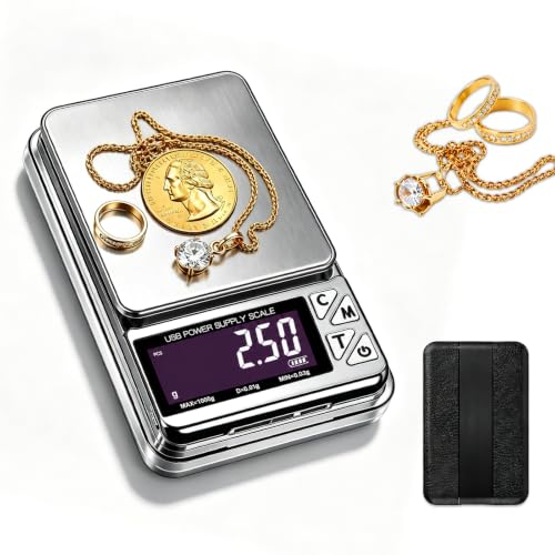 MEIYA Coin Scale, 600g x 0.01g Jewelry Scale with 7 Units & 3 Charging Interfaces, Digital Portable Pocket Gram Scale for Coin Collectors, Jewelers, Gold, Silver Dollar