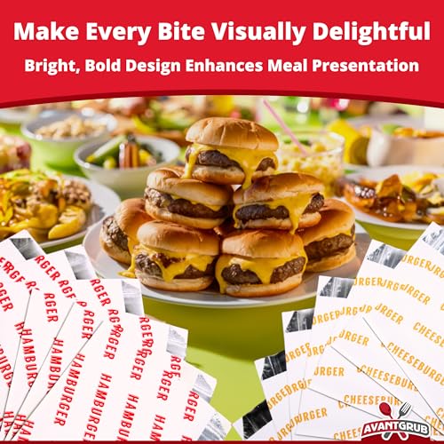 Retro, Grease Proof Burger Wrappers Combo 100Pk. Insulated, Pro Quality Bulk Hamburger and Cheeseburger Bags are BPA Free. Large, Allergen Friendly BBQ Foil Paper Great Cooking Supply For Themed Party