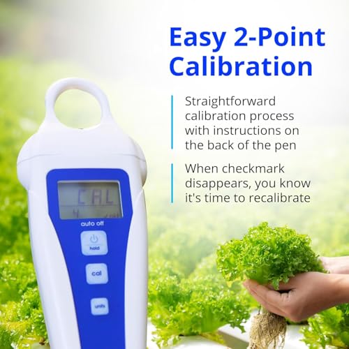Bluelab pH Pen - ± 0.1 pH Accurate, Durable Double Junction Probe, Waterproof & Floats, Auto Temperature Compensation, Easy Calibration - Made in NZ - style: PH Pen