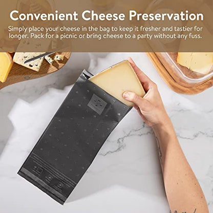 Formaticum Storage Bag Bundle - Includes Cheese Storage Bags and Reusable Cheese Storage Bags, Gift for Charcuterie Board Presentation and Food Tasting Events